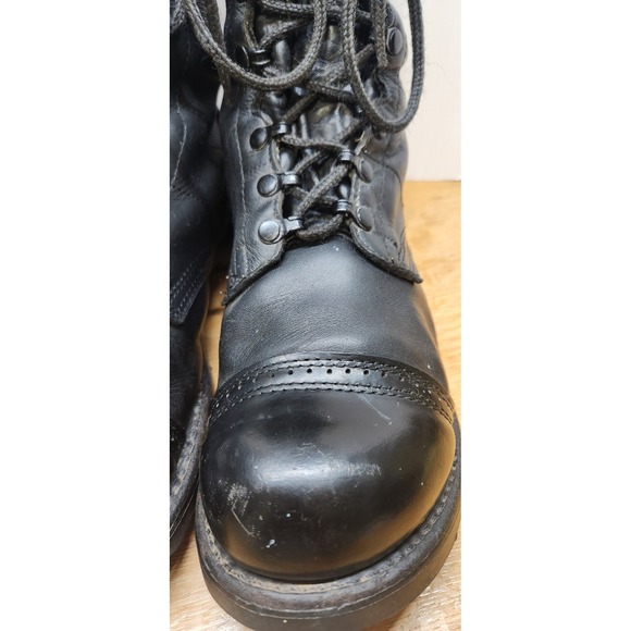 VTG 90\'s Corcoran 1525 Field Boots Black Leather Cap Toe Vibram Sole Size 10.5 E main image 10